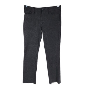 NYDJ 8P Womens Skinny Pants Petite Lift Tuck Ankle‎ Stretch Gray Black 31x26 USA